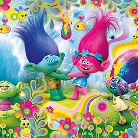 Puzzle 104 Trolls, Cupcakes & Rainbows