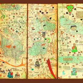 Puzzle 3000 Mappa Mundi 1375, Cresques Abraham