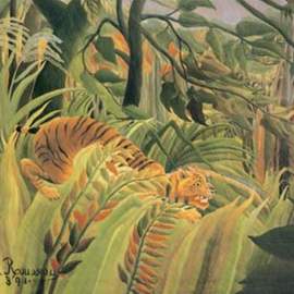 Puzzle 1000 Rousseau, Tygr v tropické bouři